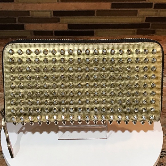 Christian Louboutin Panettone Studded Leather Zip Wallet 🤩🔥 - Picture 1 of 17